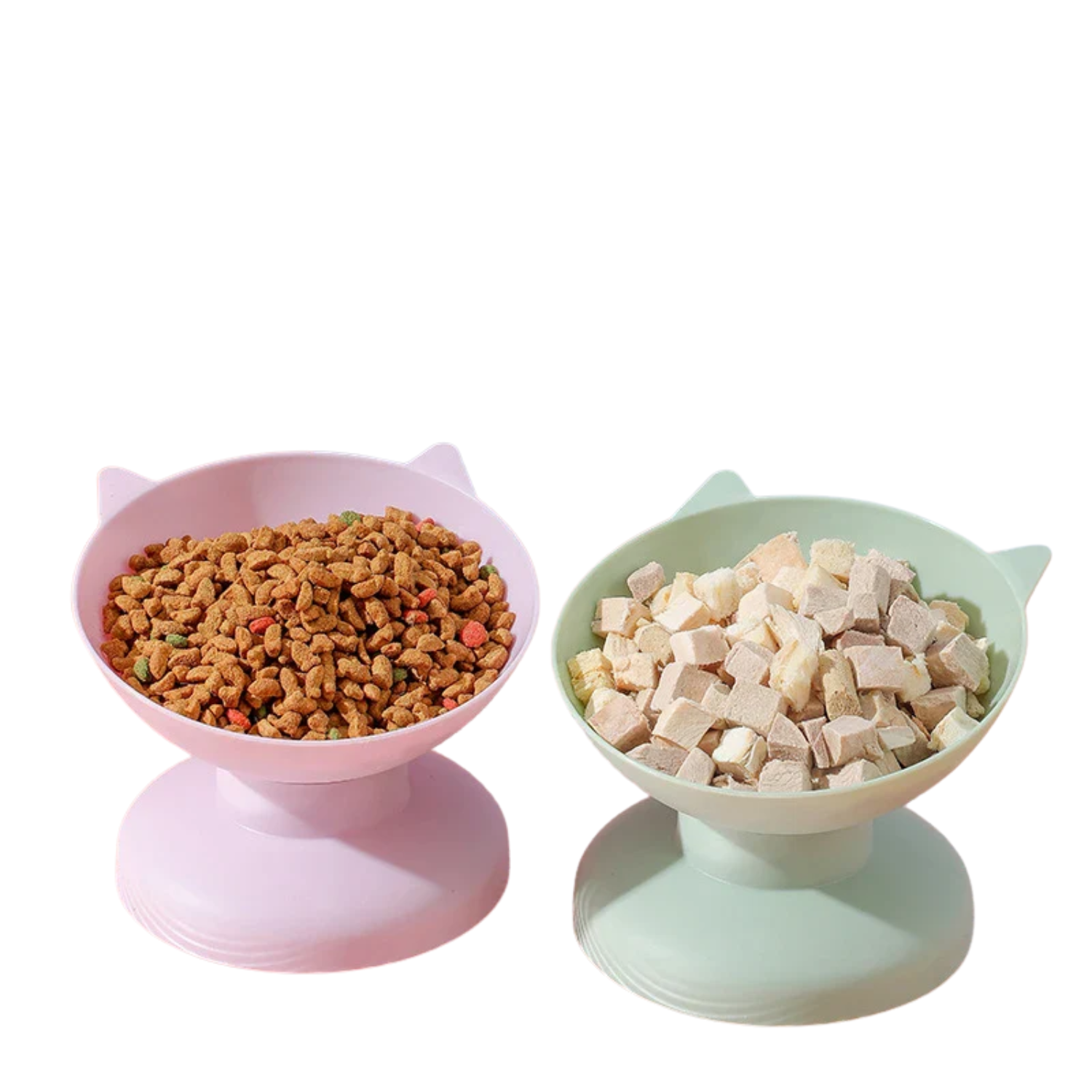 High-Bottom Tilted Pet Food Bowl