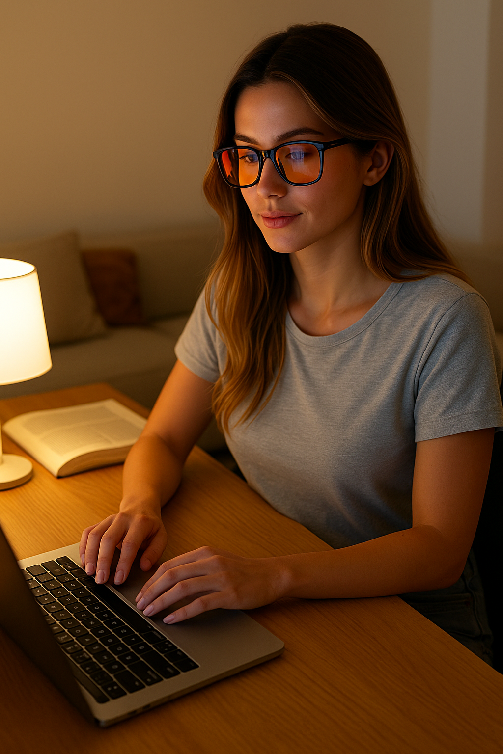 Blue Light Blocking Glasses – Red & Orange Lens