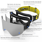 Ski Goggles – Anti-Fog, UV400 Protection, OTG, Cylindrical Lens