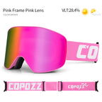 Ski Goggles – Anti-Fog, UV400 Protection, OTG, Cylindrical Lens