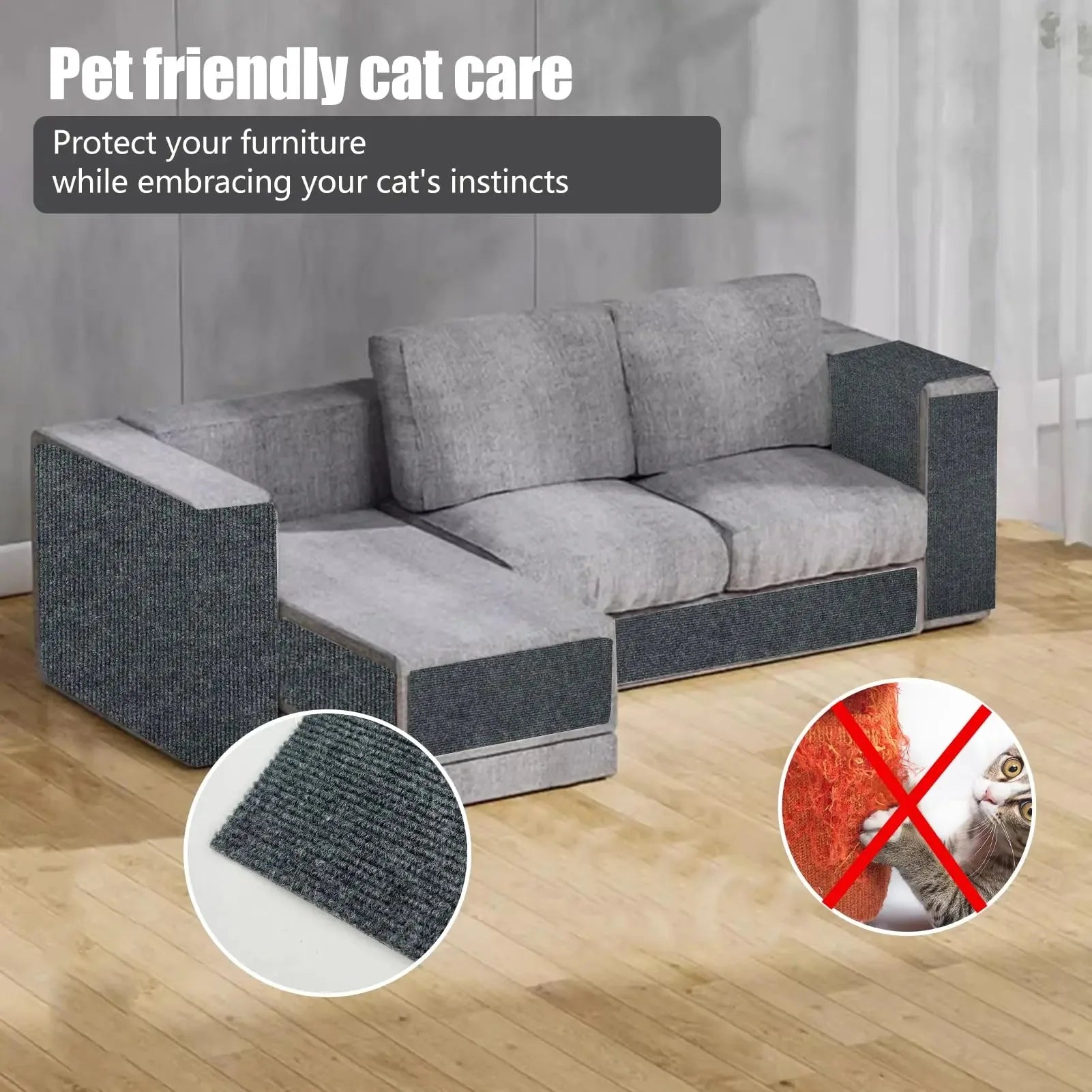 Self-Adhesive Cat Scratch Mat