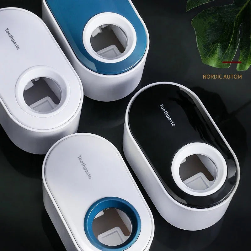 Automatic Toothpaste Squeezer & Brush Holder