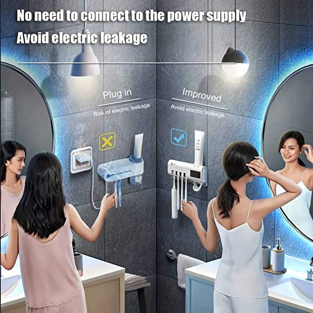 Smart Toothbrush Disinfector & Paste Dispenser