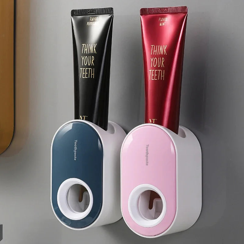 Automatic Toothpaste Squeezer & Brush Holder