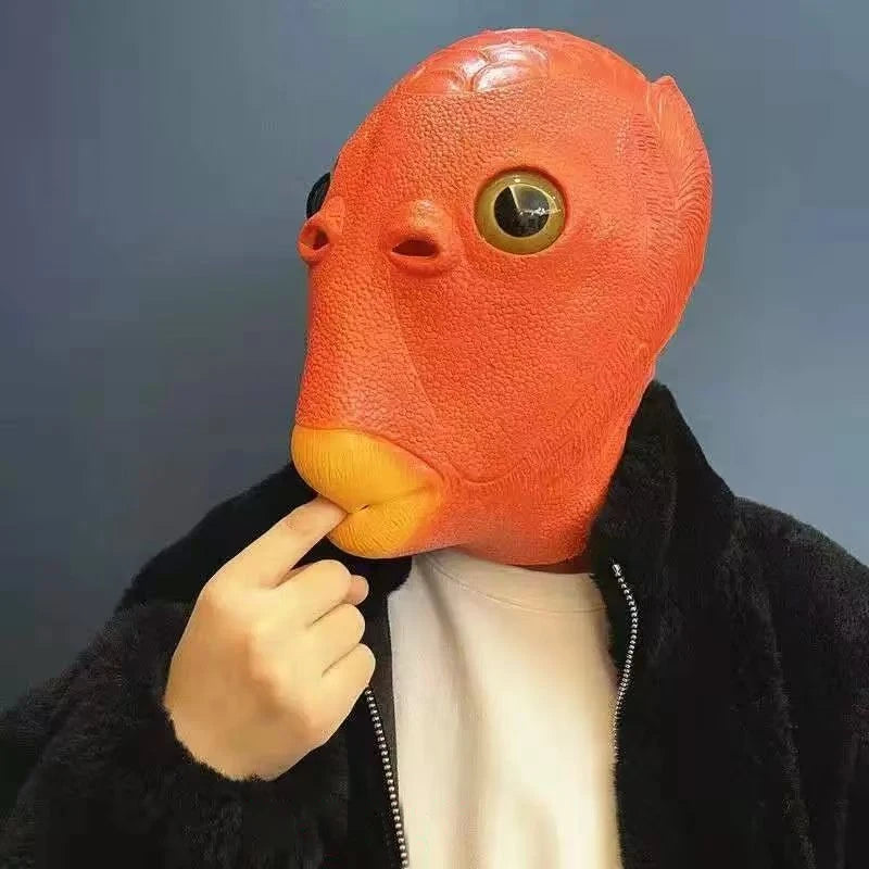 Green Fish Monster Mask