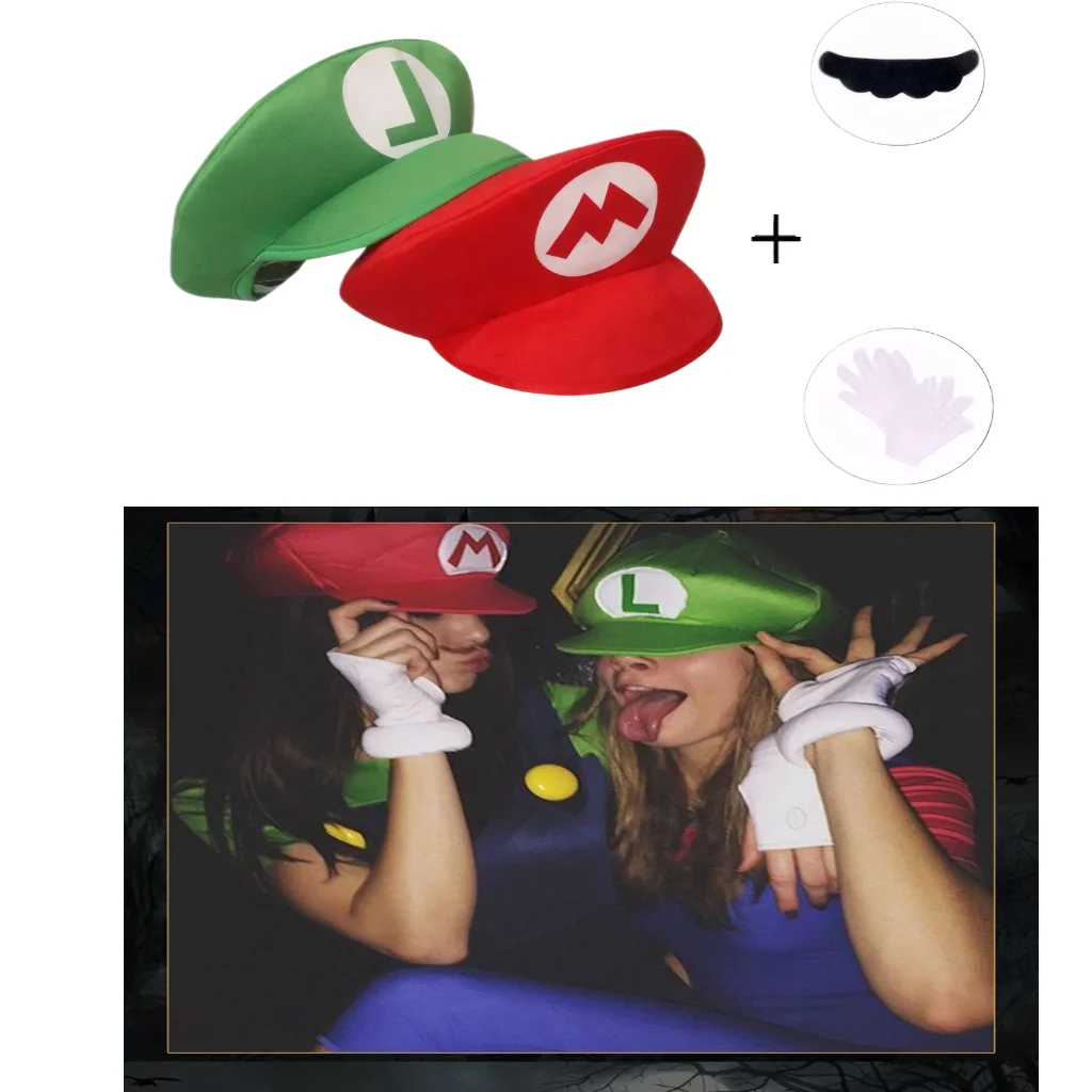 Halloween Luigi & Mario Costume Set