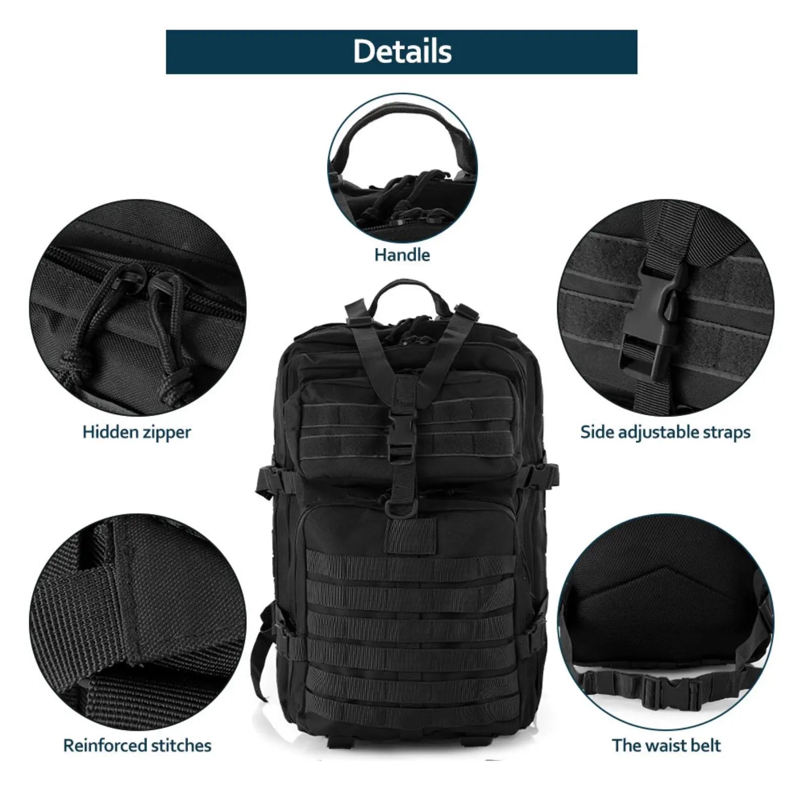 25L / 50L Waterproof Tactical Backpack