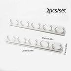 2x Grey Wall-Mounted Spice Jar Rack