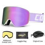 Ski Goggles – Anti-Fog, UV400 Protection, OTG, Cylindrical Lens