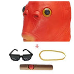 Green Fish Monster Mask