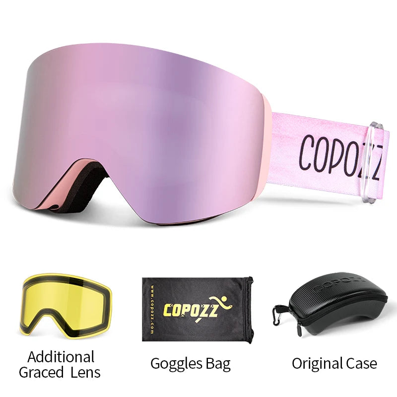 Ski Goggles – Magnetic Lens Change, Anti-Fog, UV400 Protection