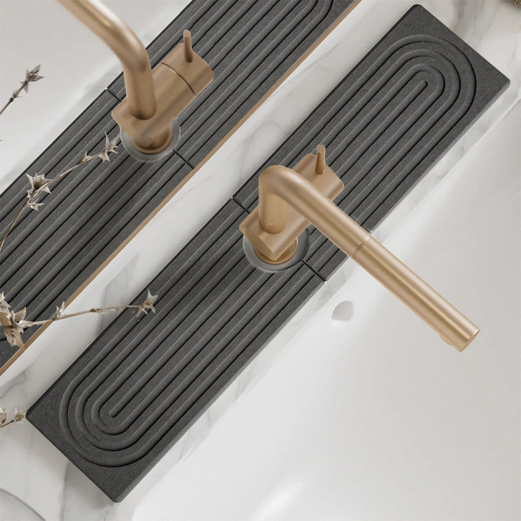 Kitchen Sink Long Diatomite Fast Drying Stone Sink