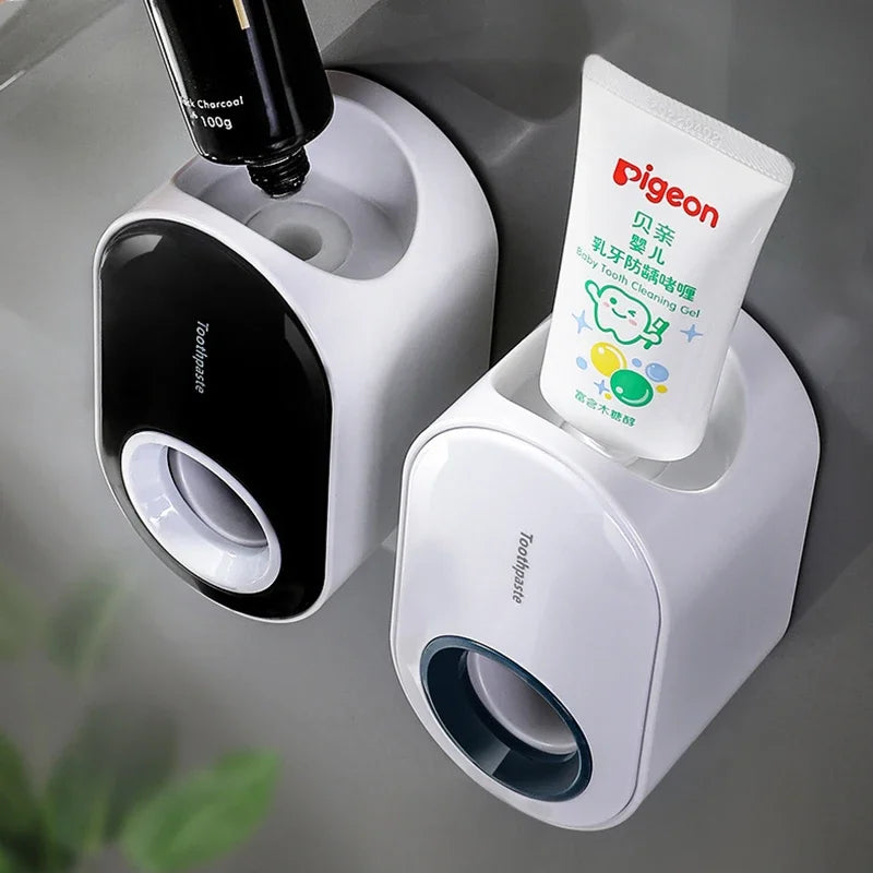 Automatic Toothpaste Squeezer & Brush Holder