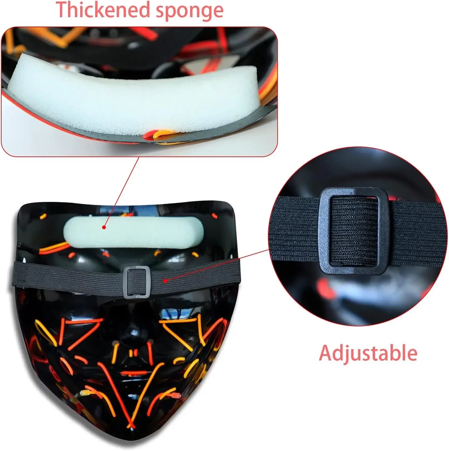 LED Halloween Mask