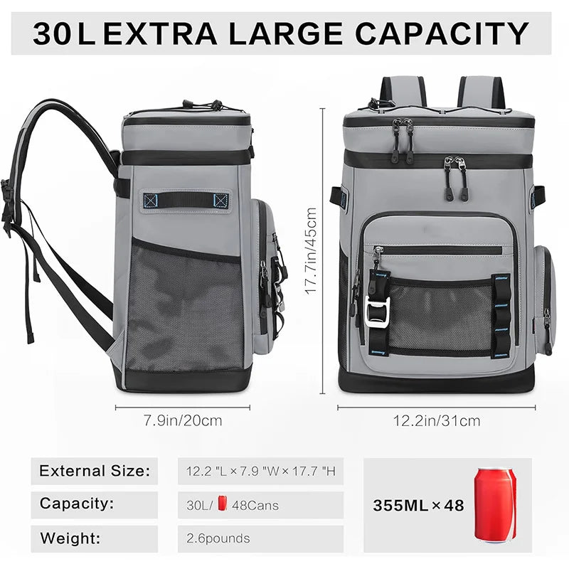 30L Waterproof Cooler Backpack