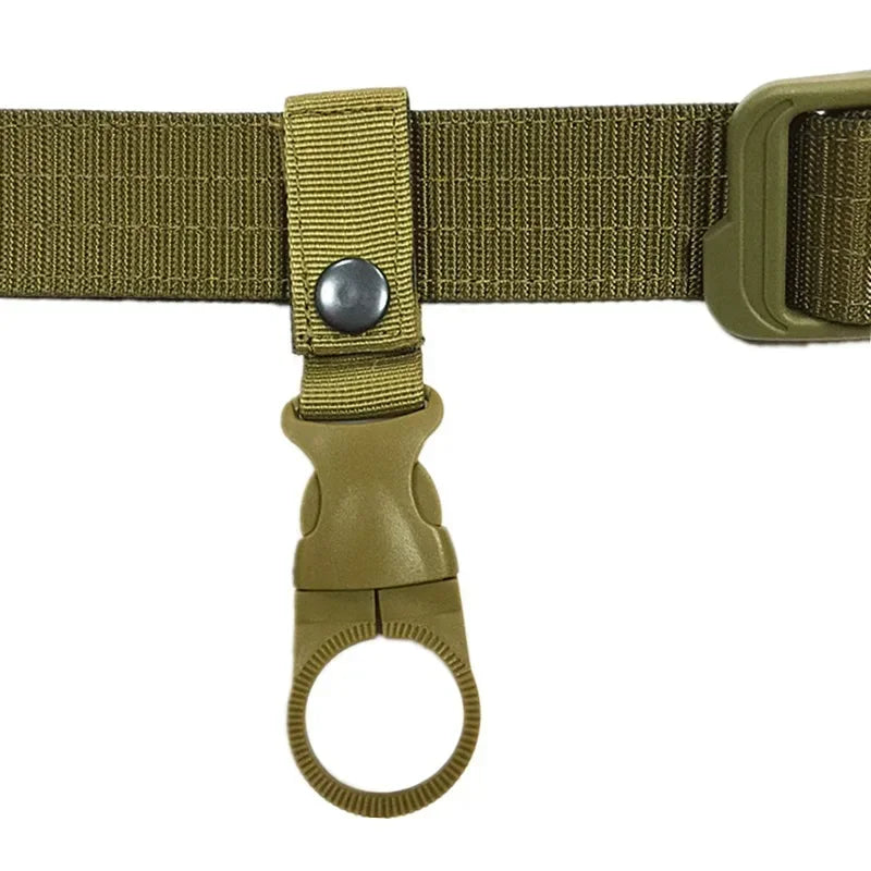 Outdoor Webbing Buckle Bottle Holder with Carabiner