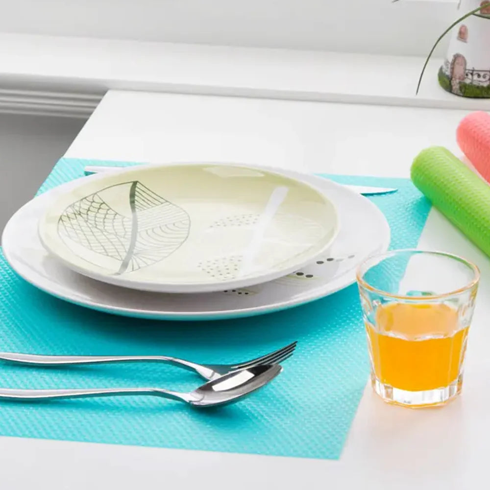 4x Non-Slip Waterproof Refrigerator Shelf Liners