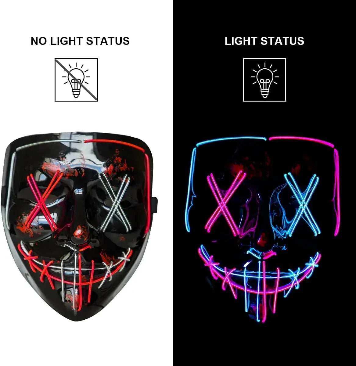 LED Halloween Mask