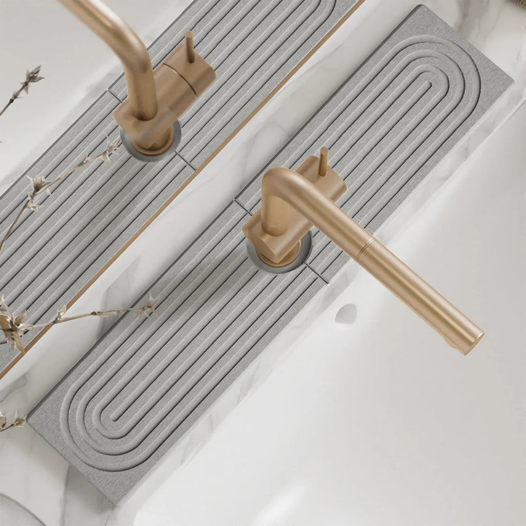 Kitchen Sink Long Diatomite Fast Drying Stone Sink