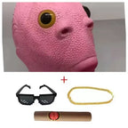 Green Fish Monster Mask