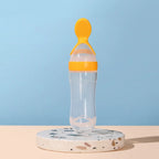 Silicone Baby Bottle with Spoon