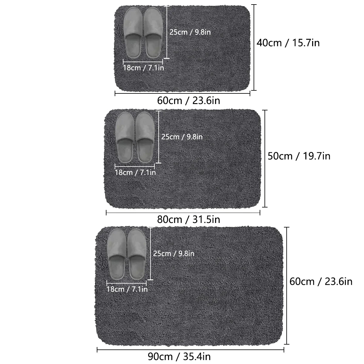 Soft Absorbent Bathroom Mat