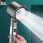3-Mode High Pressure Shower Head with Massage Brush