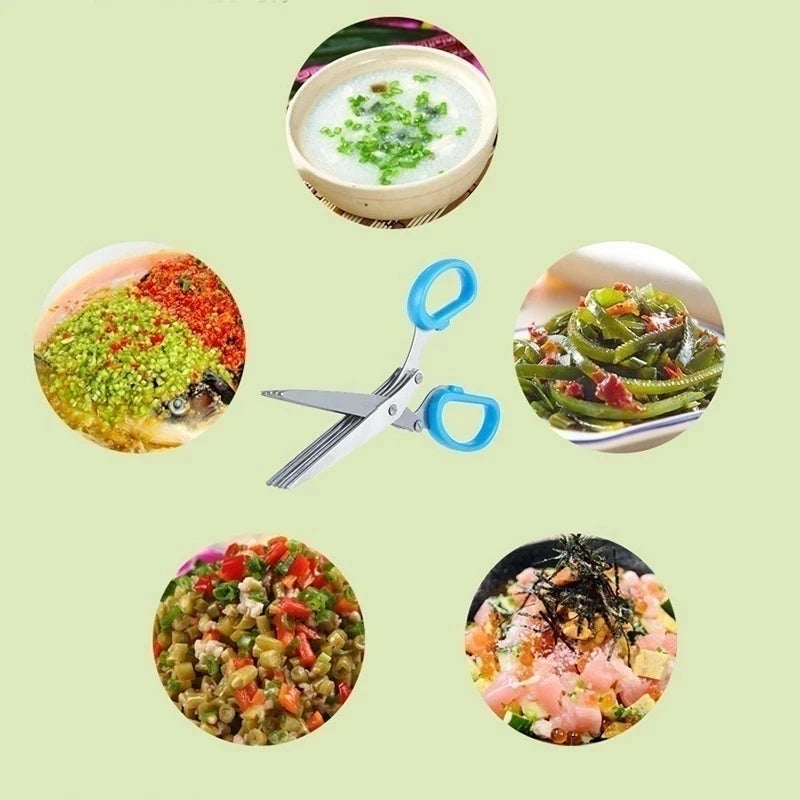 Multi-Layer Stainless Steel Kitchen Scissors
