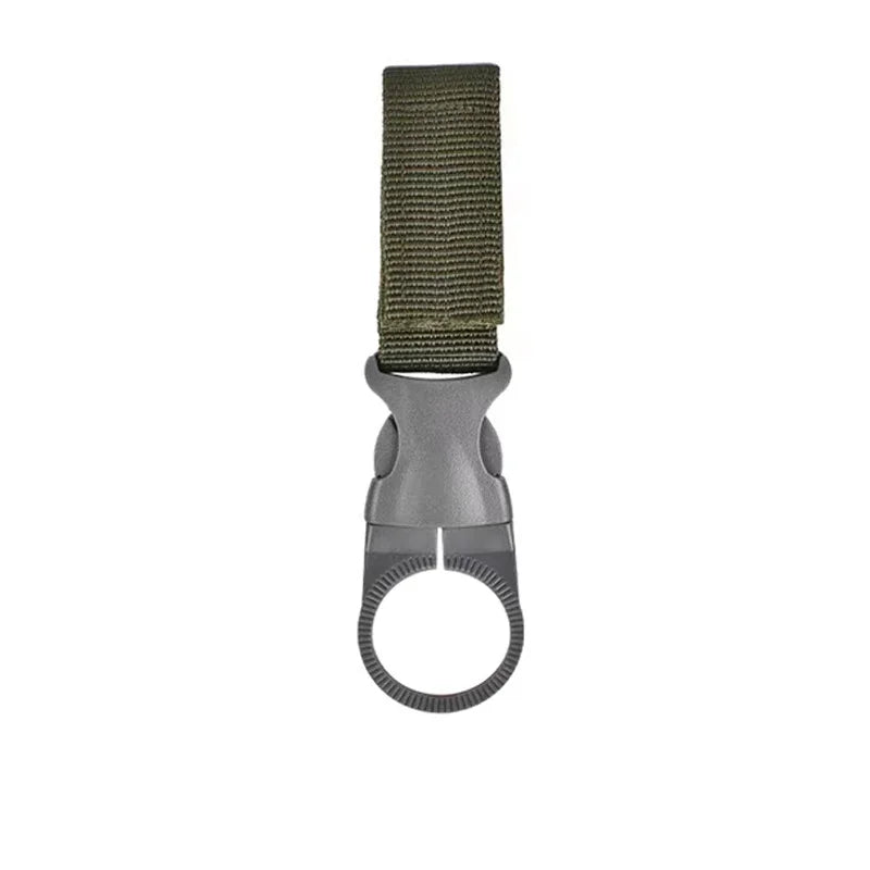 Outdoor Webbing Buckle Bottle Holder with Carabiner