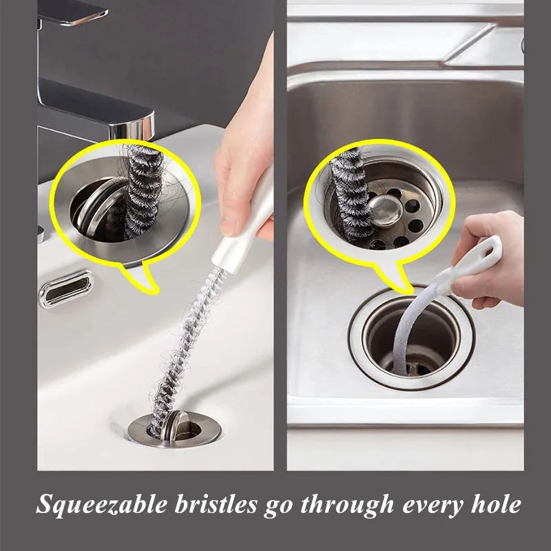 Drain Cleaning Brush – Sink & Pipe Hair Remover