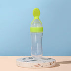 Silicone Baby Bottle with Spoon