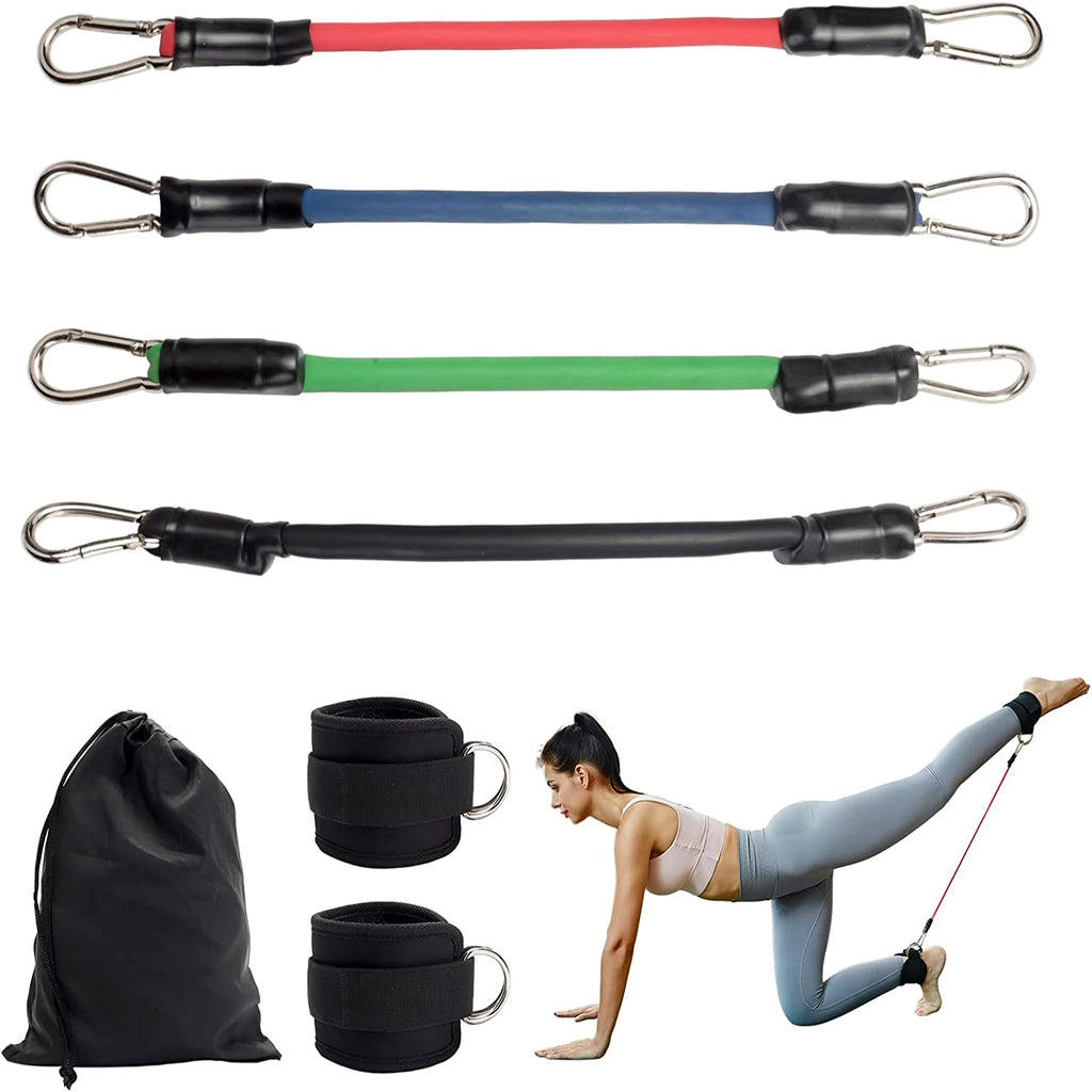 7-Piece Resistance Band Set with Ankle Straps