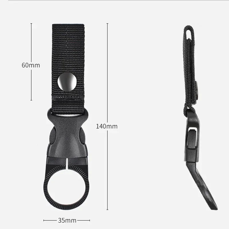Outdoor Webbing Buckle Bottle Holder with Carabiner