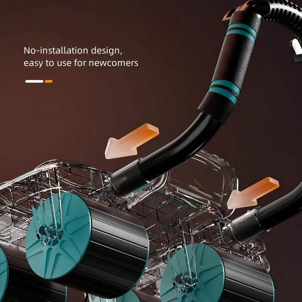 6-Wheel Ab Roller with Automatic Rebound