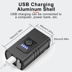 Rechargeable Aluminum Alloy LED Bike Headlight