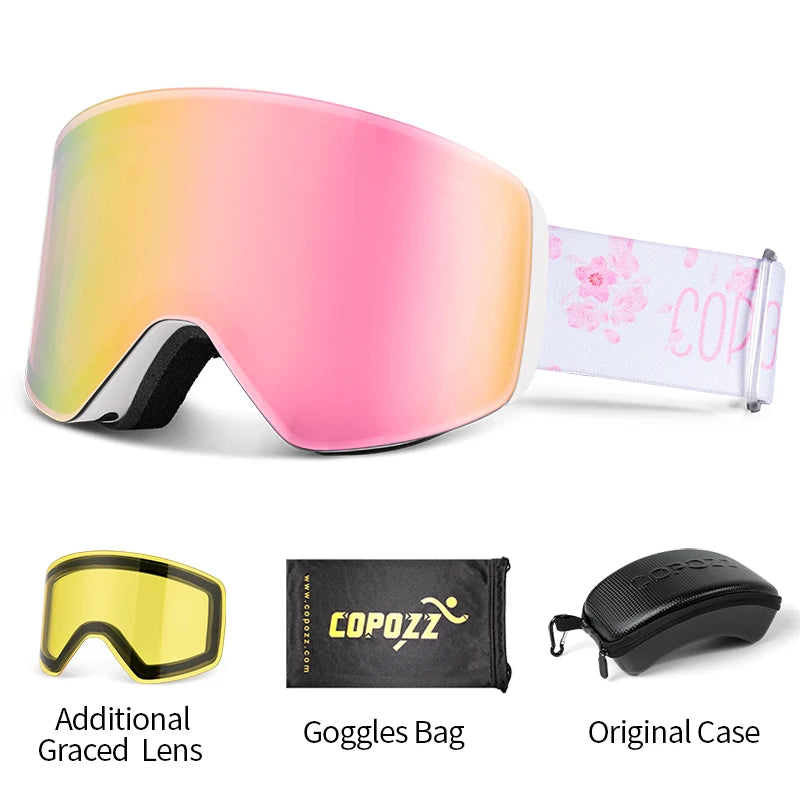 Ski Goggles – Magnetic Lens Change, Anti-Fog, UV400 Protection