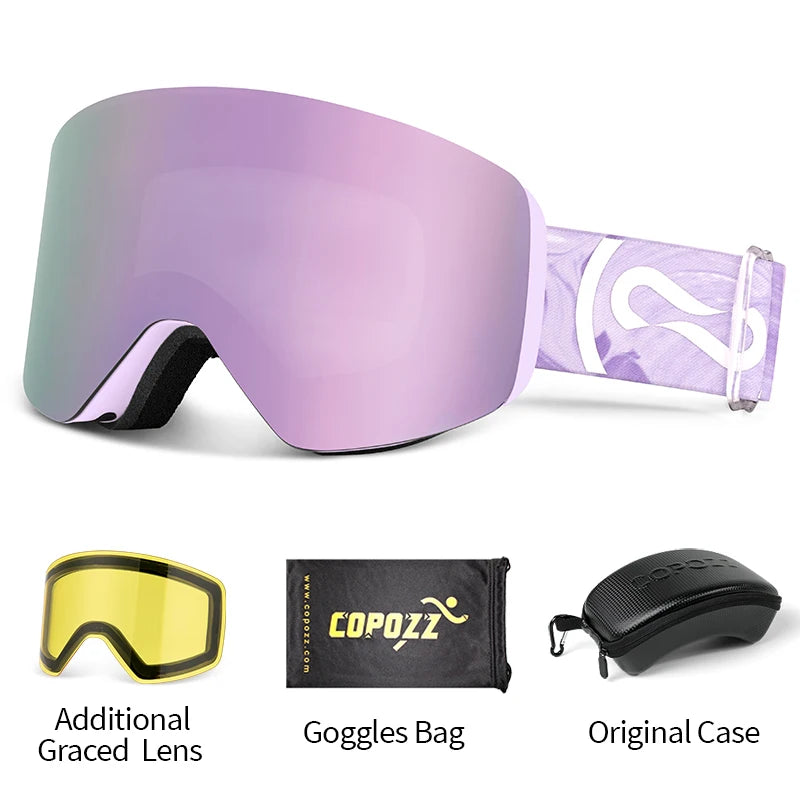 Ski Goggles – Magnetic Lens Change, Anti-Fog, UV400 Protection