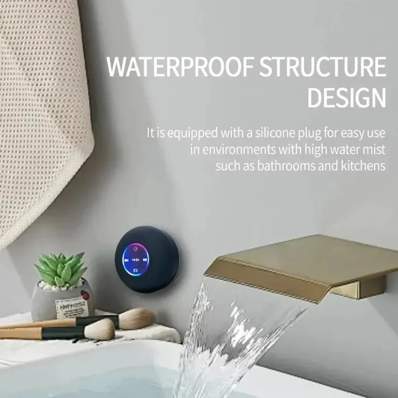 Waterproof Bluetooth Speaker with Suction Cup
