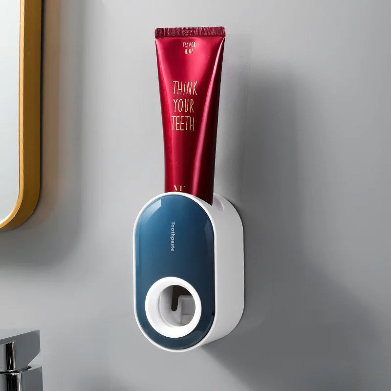 Automatic Toothpaste Squeezer & Brush Holder