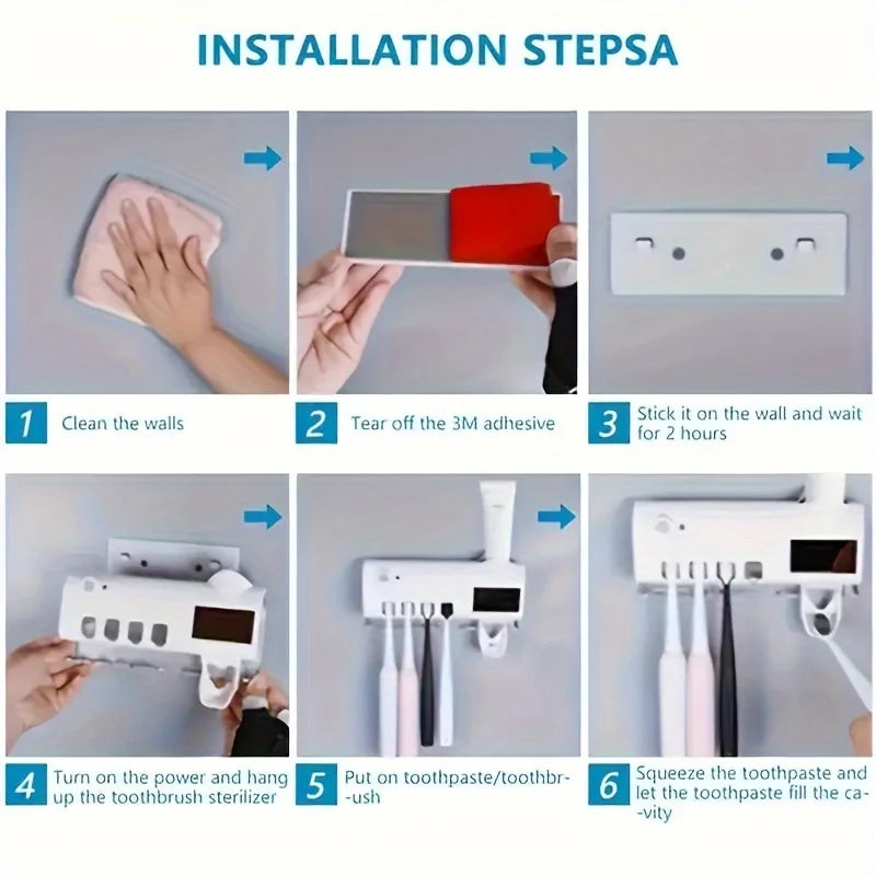 Smart Toothbrush Disinfector & Paste Dispenser