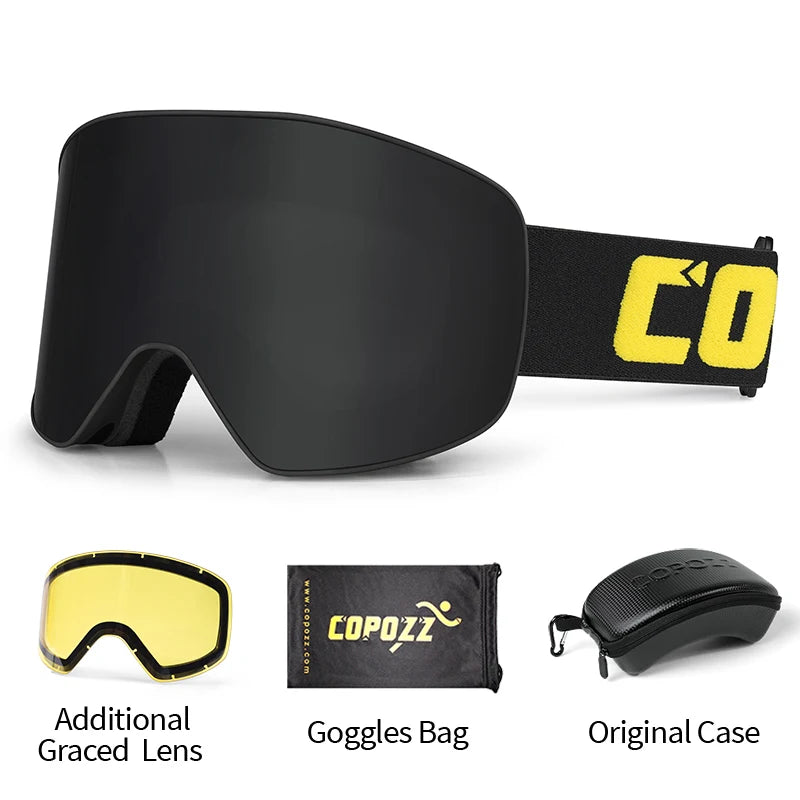 Ski Goggles – Anti-Fog, UV400 Protection, OTG, Cylindrical Lens