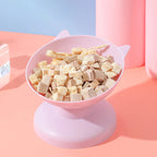 High-Bottom Tilted Pet Food Bowl