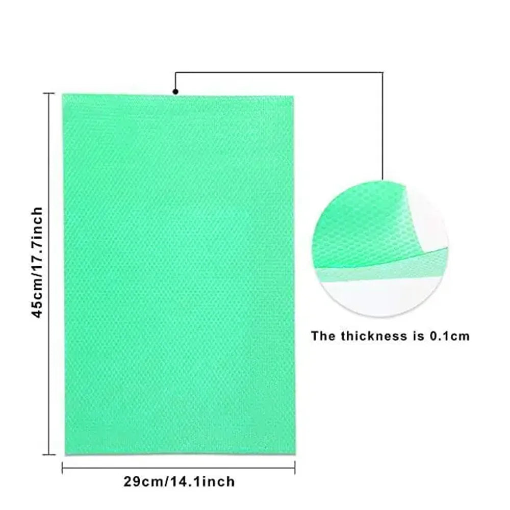 4x Non-Slip Waterproof Refrigerator Shelf Liners