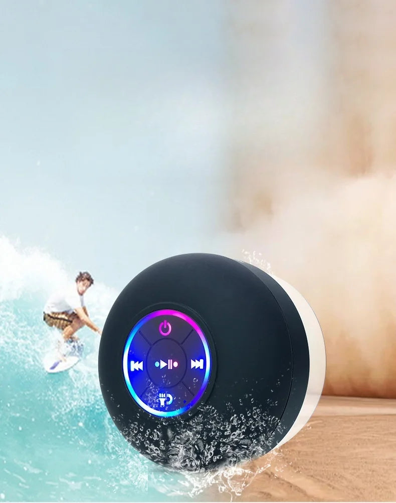 Waterproof Bluetooth Speaker with Suction Cup